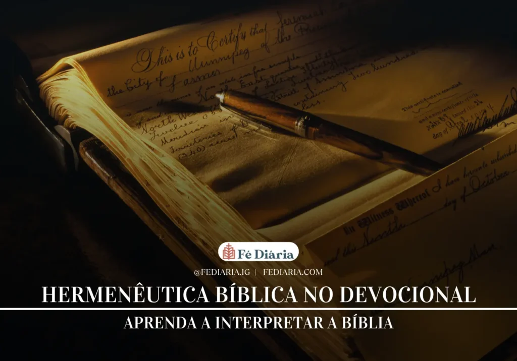 Hermenêutica Bíblica no Devocional: Aprenda a Interpretar a Bíblia - Fé Diária - Fé Diária